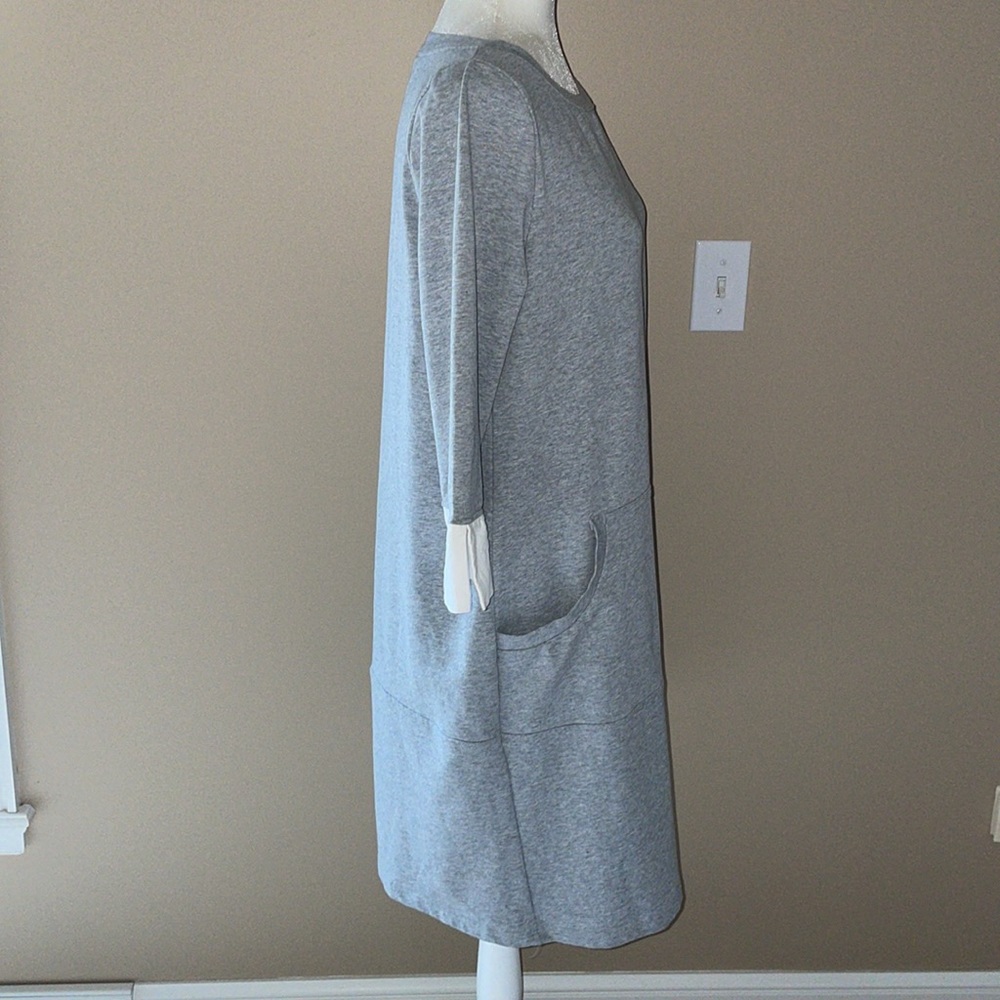 Soft Surroundings Corryn Gray White Split Cuff Sw… - image 4